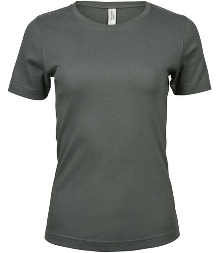 Ladies Interlock T-Shirt, Powder Grey, L, Tee Jays