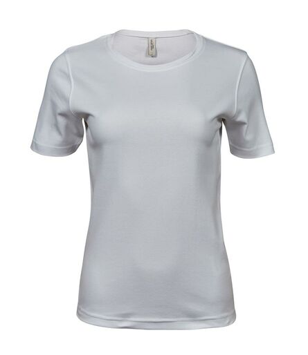 Ladies Interlock T-Shirt, White, L, Tee Jays