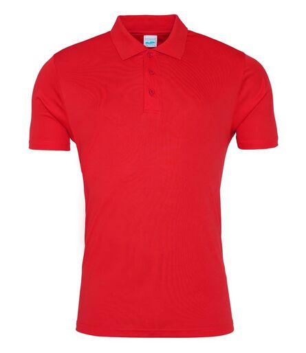 AWDis Cool Smooth Polo Shirt, Fire Red, 3XL, Just Cool