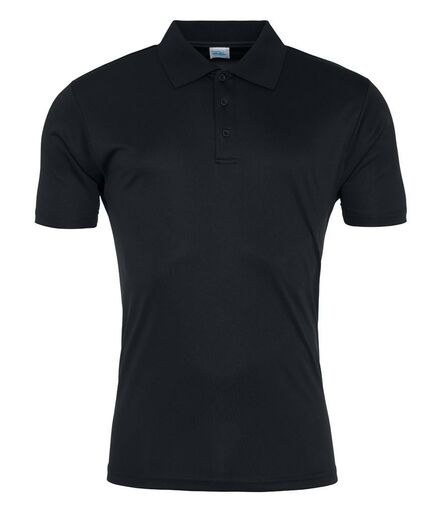AWDis Cool Smooth Polo Shirt, Jet Black, 3XL, Just Cool