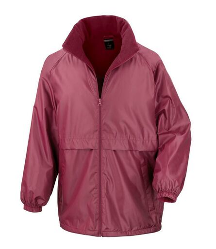 Micro Fleece Lined Jacket, Burgundy, 3XL, Result Core
