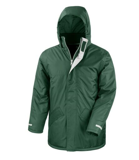 Winter Parka Jacket, Bottle Green, 3XL, Result Core
