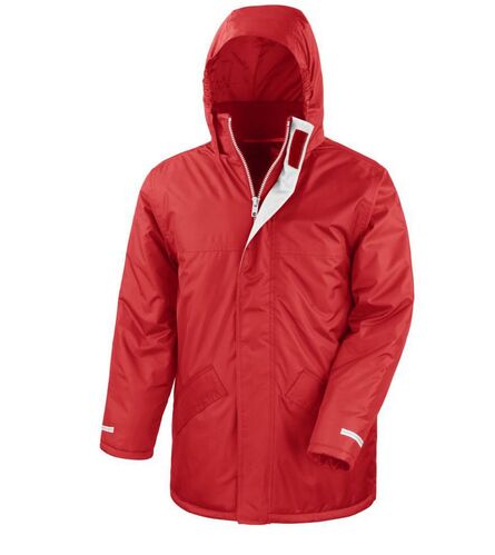 Winter Parka Jacket, Red, 3XL, Result Core
