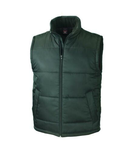 Padded Bodywarmer, Bottle Green, 3XL, Result Core