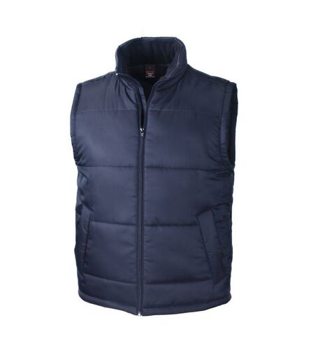 Padded Bodywarmer, Navy, 3XL, Result Core