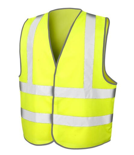 Hi-Vis Motorway Vest, Fluorescent Yellow, L/XL, Result Core