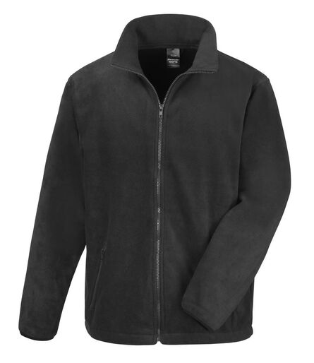Fleece Jacket, Black, 3XL, Result Core