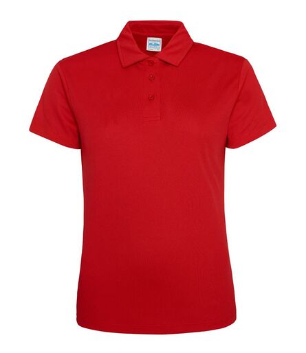 AWDis Ladies Cool Polo Shirt, Fire Red, L, Just Cool