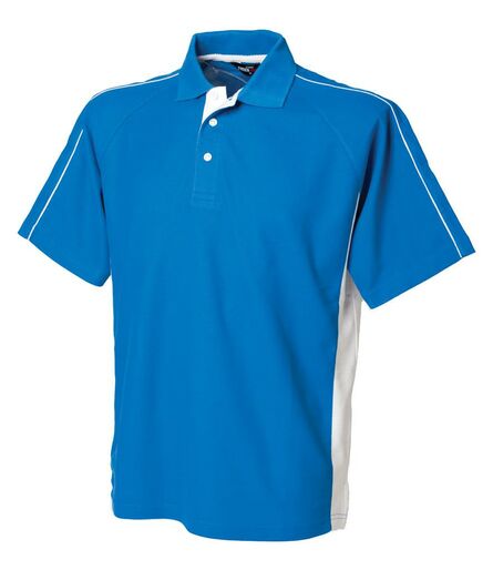 Finden and Hales Sports Cotton Piqué Polo Shirt, Royal Blue/White, L, Finden & Hales